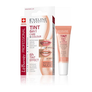 Tratament buze Eveline Lip Therapy 6in1 Care and Colour Tint nude 12ml