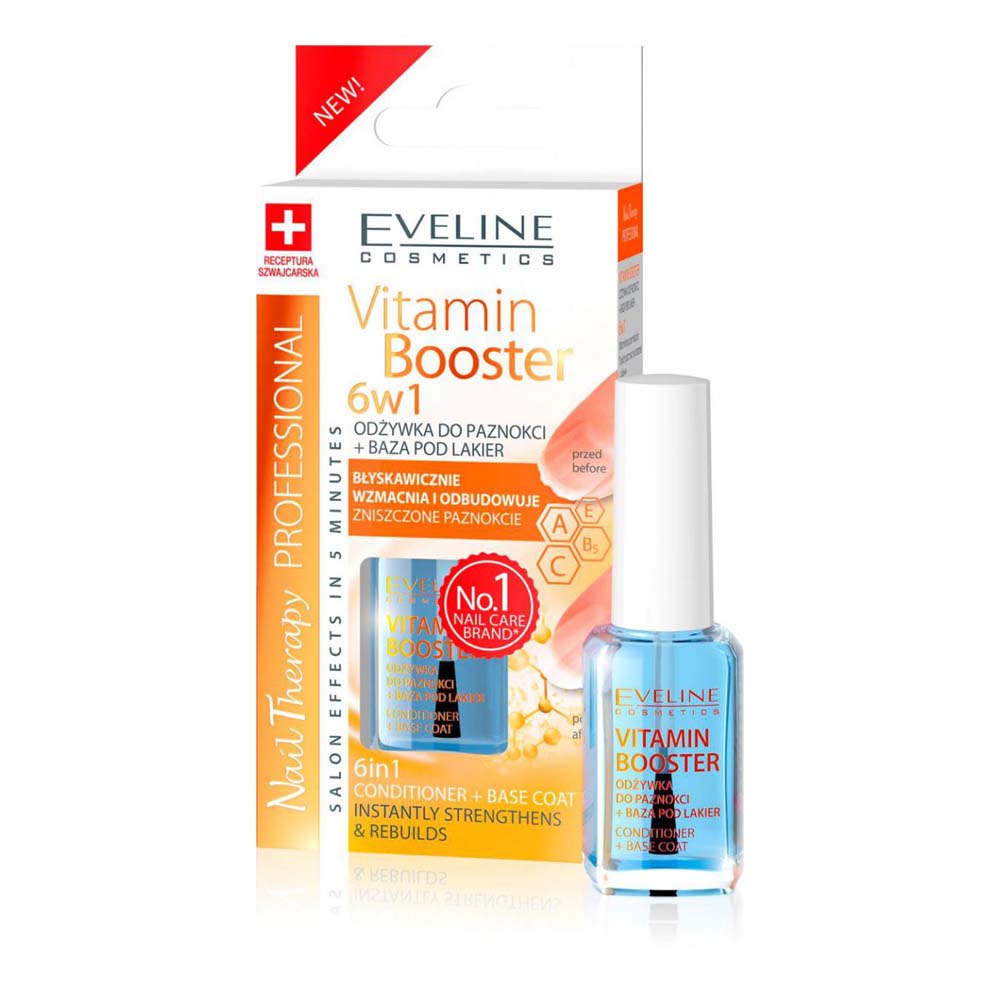 Tratament unghii Eveline Nail Therapy Conditioner Vitamin Booster 6in1 12ml