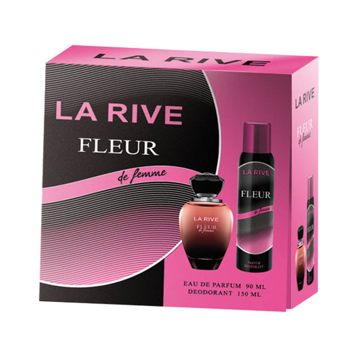 Set cadou La Rive Fleur de Femme, parfum si deodorant