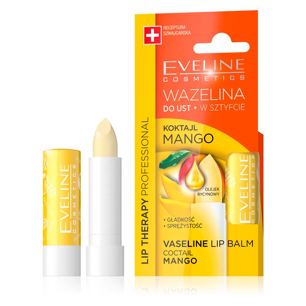 Balsam de buze Eveline Lip Therapy Vaseline Coctail Mango