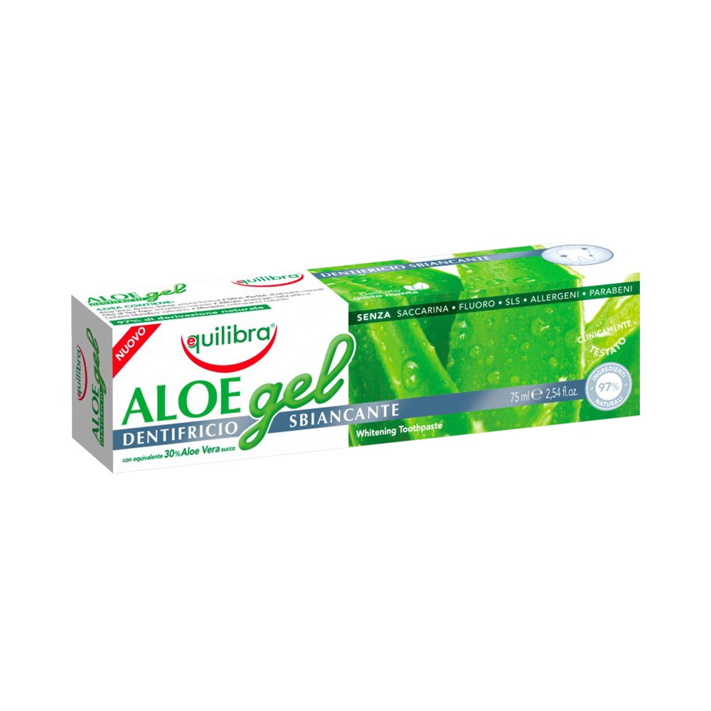 Pasta de dinti cu Aloe pentru albire Equilibra 75 ml