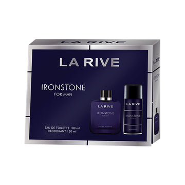 Set cadou La Rive Ironstone cu parfum si deodorant