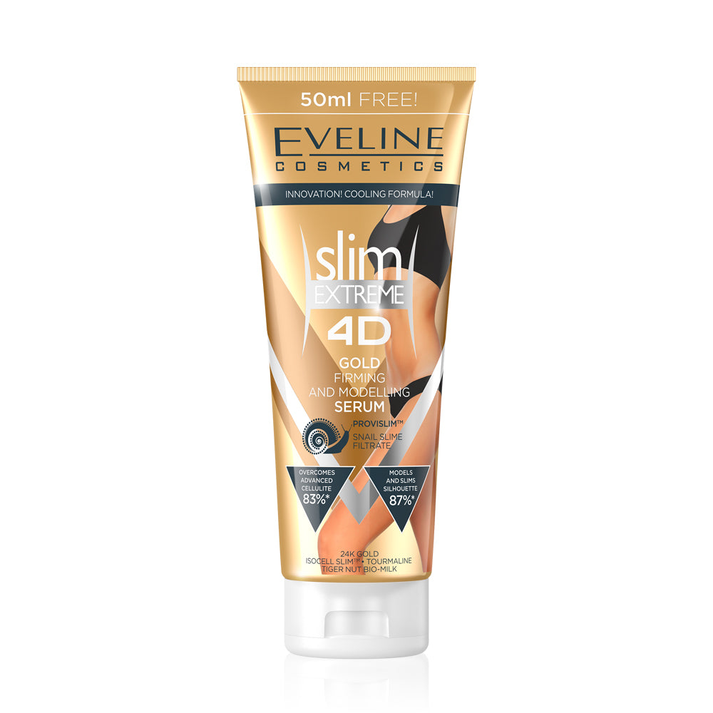 Serum Eveline Slim Extreme 4D Gold pentru fermitate si modelare 250 ml