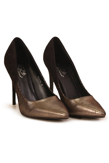 Pantofi stiletto Black/Gold PDS108-177