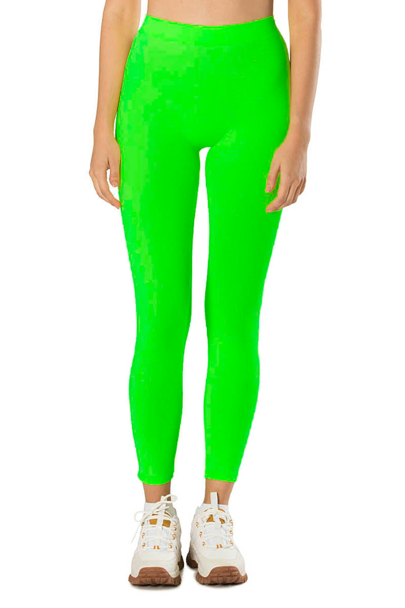 Colanti talie inalta verde sport-casual