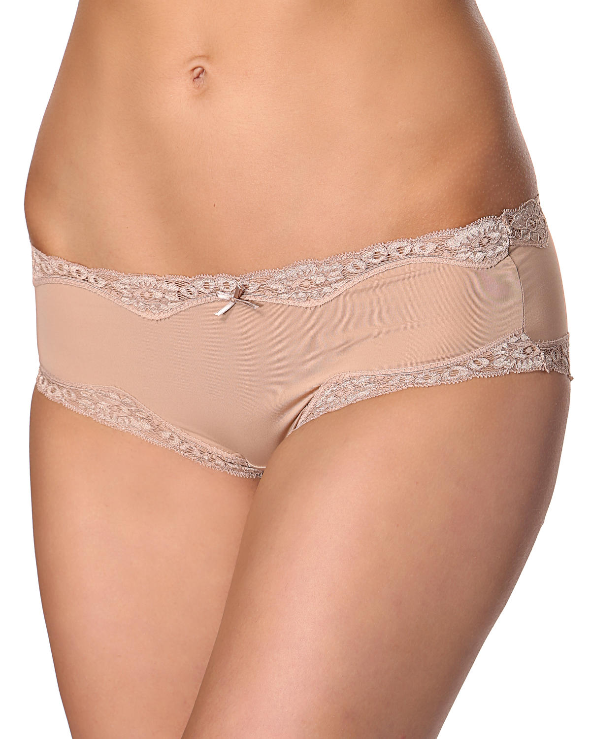 Chilot hipster cu aplicatii din dantela Brief Micro and Lace Hipster TPH1371-155