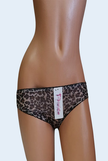Chilot normal model animal print in fata si broderie GS756-7