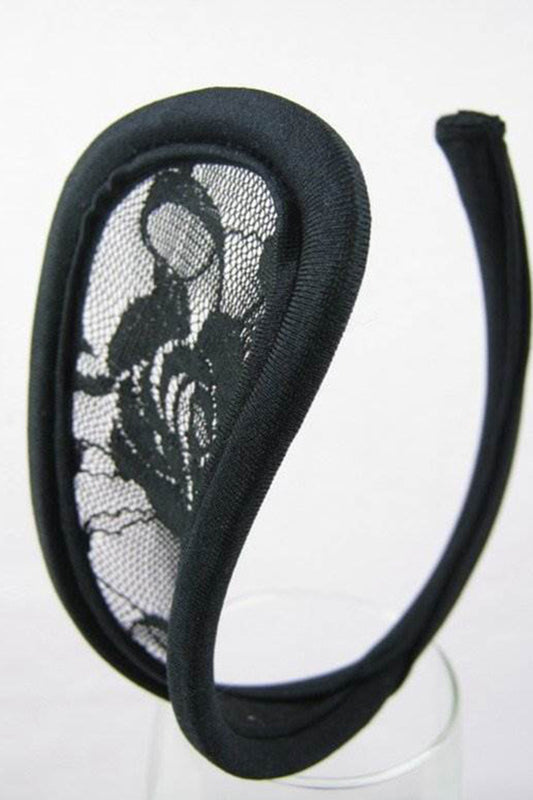 Chilot c-string invizibil cu dantela florala neagra, ultra sexy si discret, GS1352-1