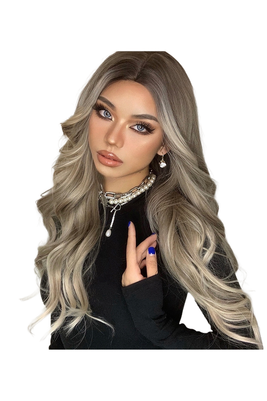 Peruca cu par lung si baleaj blond cu un usor ondule PER88-9999