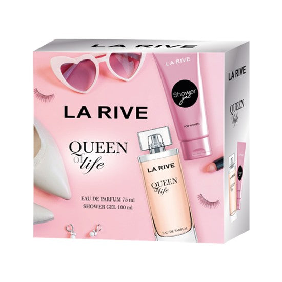 Set cadou La Rive Queen of Life cu apa de parfum si gel de dus SETBEA121