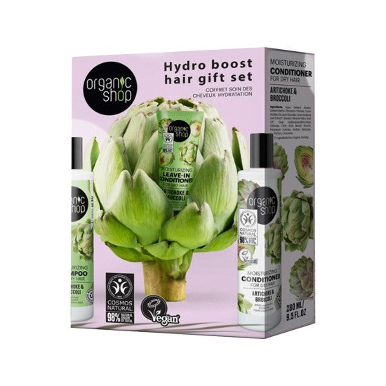 Set cadou pentru ingrijirea parului Organic Shop Hydro Boost SETBEA126