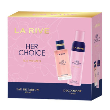 Set cadou La Rive Her Choice cu apa de parfum si deodorant SETBEA133