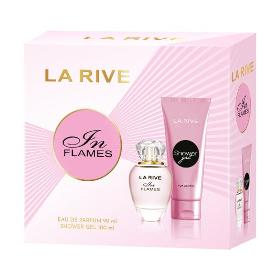 Set cadou La Rive In Flames cu apa de parfum 90 ml si gel de dus 100 ml SETBEA142