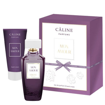 Set cadou cu apa de parfum si crema de maini Caline Mon Amour SETBEA147