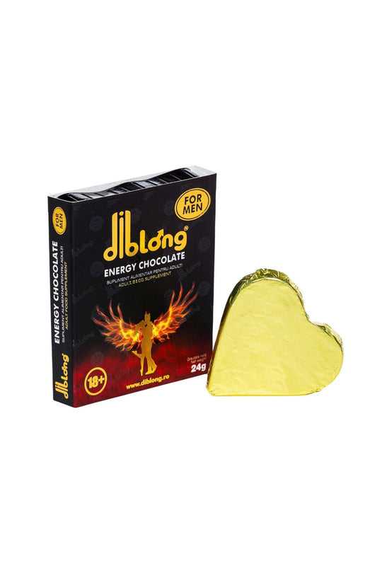 DIBLONG ENERGY CHOCOLATE for MEN – Ciocolată Premium cu Ginseng pentru Energie, Vitalitate și Susținerea Libidoului, 24 g, SPL18 SPL18-00