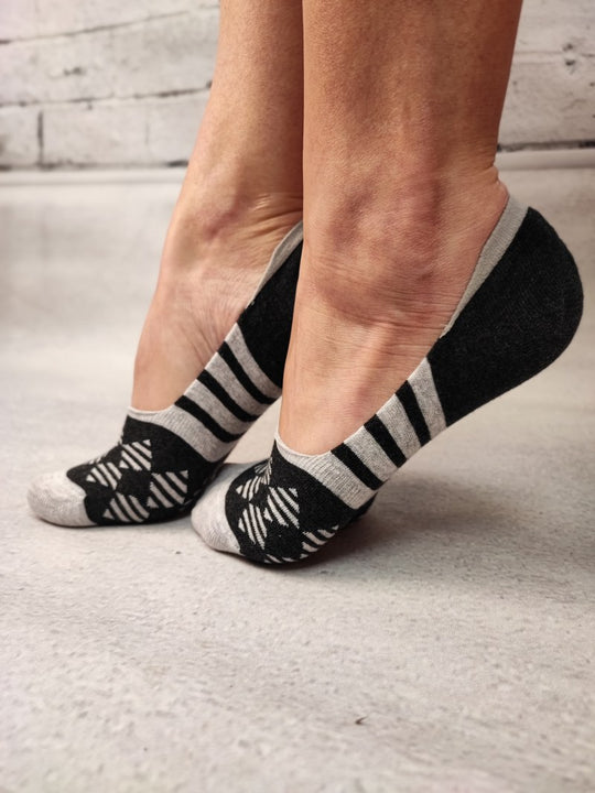 STK472-108 Sosete talpici invizibile ultrasox model geometric