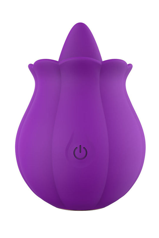 Vibrator/Stimulator pentru clitoris, model limba, cu multiple moduri de vibratii, Mov, TOY287-11