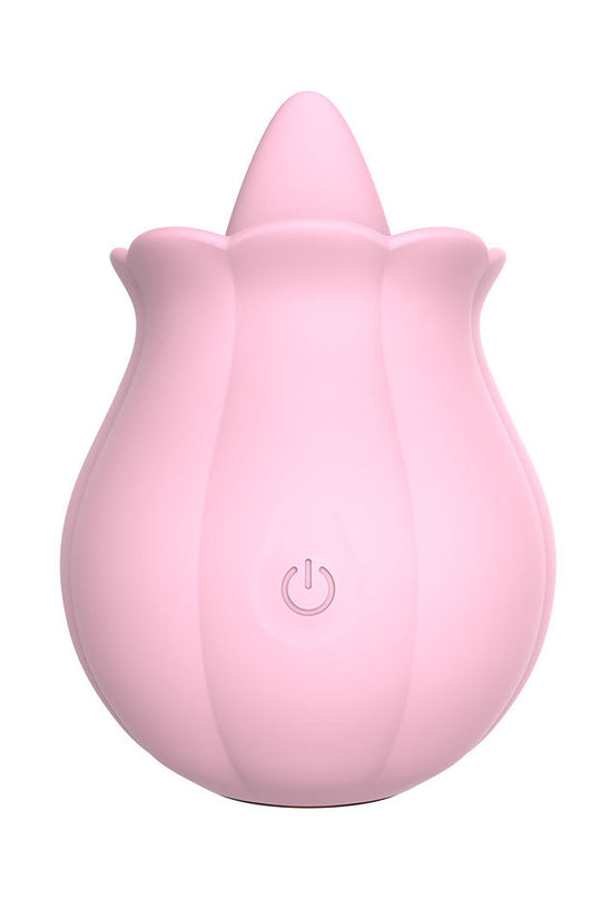 Vibrator/Stimulator pentru clitoris, model limba, cu multiple moduri de vibratii, Roz, TOY287-5