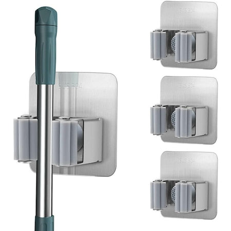 TOY304 Suport pentru mătură/mop cu prindere pe perete fără sa dai găuri