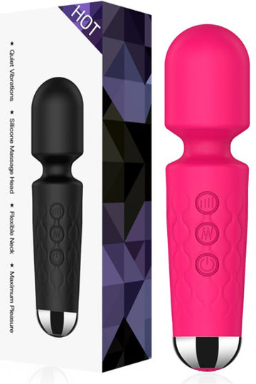 Vibrator reincarcabil pentru clitoris cu multiple intesitati si moduri de vibratii, fuchsia TOY305-55