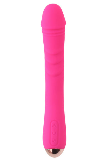 Vibrator flexibil pentru stimulare vaginala cu multiple moduri de vibratii si intensitati, Fuchsia TOY319-55