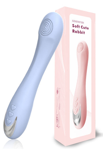 Vibrator flexibil pentru simulare vaginala sau clitoridiana, SkyBlue TOY330-48