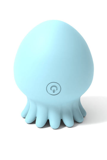 Vibrator Octopus cu suctiune/aspiratie pentru stimularea clitoridiana, SkyBlue TOY332-48