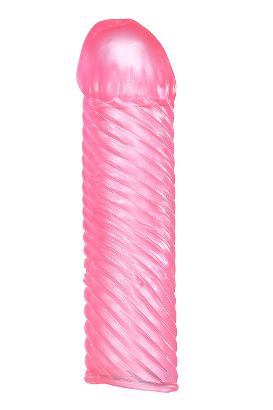 Manson penis cu striatii din silicon, Roz TOY341-5