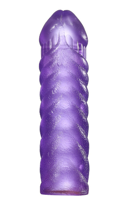 Manson penis cu striatii din silicon, Mov TOY342-11