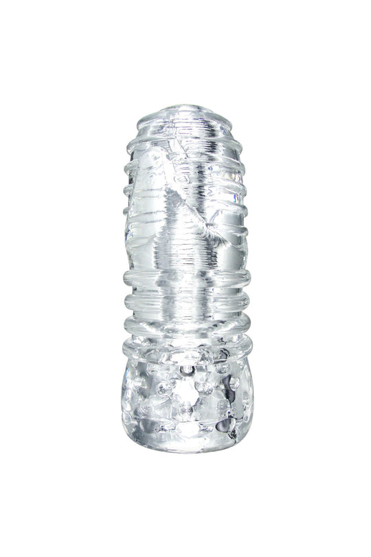 Masturbator Crystal din Silicon TPE, pentru barbati, Vagin 3D, Transparent, TOY344C-0