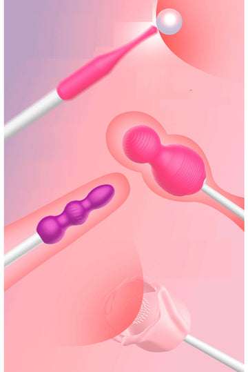 Accesoriu pentru vibrator tip OU, stimulare clitoridiana, Mov TOY346B-11