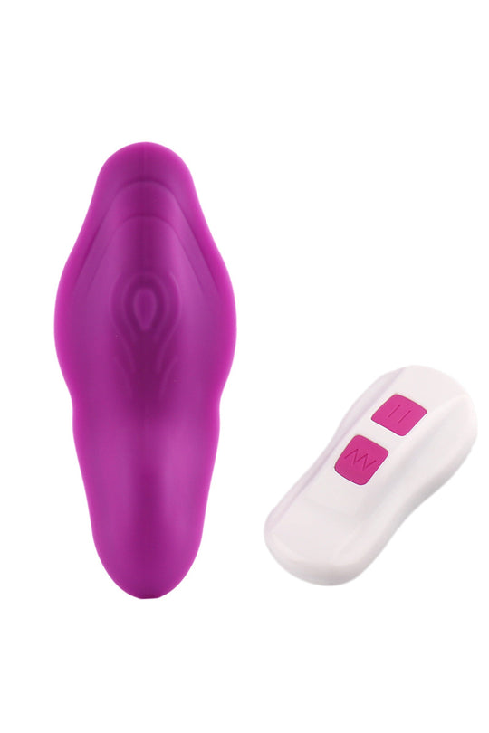 Vibrator purtabil tip fluture cu telecomanda wireless si multiple moduri de vibrare, Mov,TOY348-55