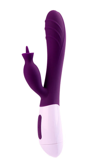 Vibrator dual model IEPURAS, pentru simularea punctului G si a clitorisului, Mov TOY352-11