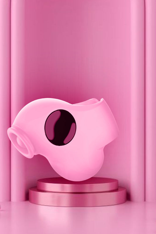 Vibrator clitoridian cu suport pentru deget cu multiple moduri de vibratii si intensitati, model Hummingbird, Roz TOY358-5