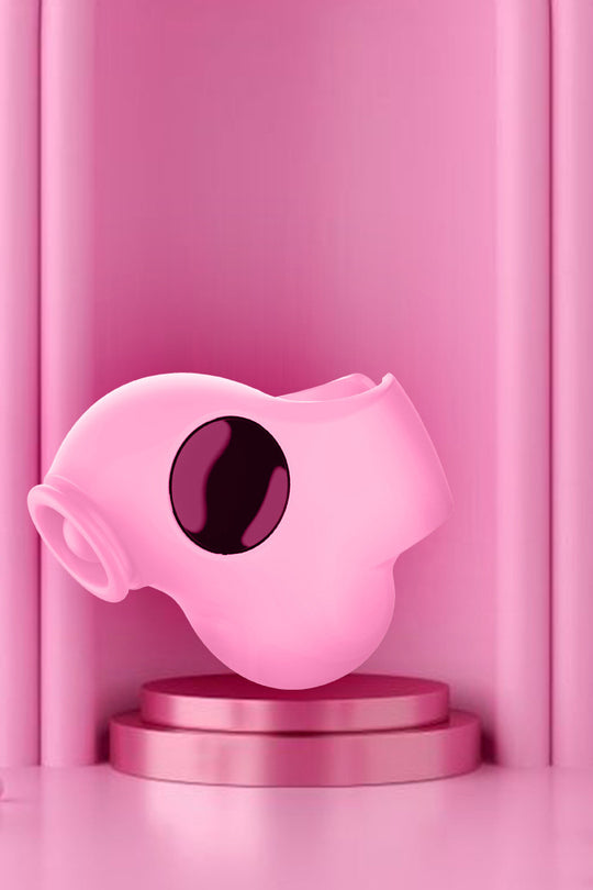 Vibrator clitoridian cu suport pentru deget cu multiple moduri de vibratii si intensitati, model Hummingbird, Roz TOY358-5