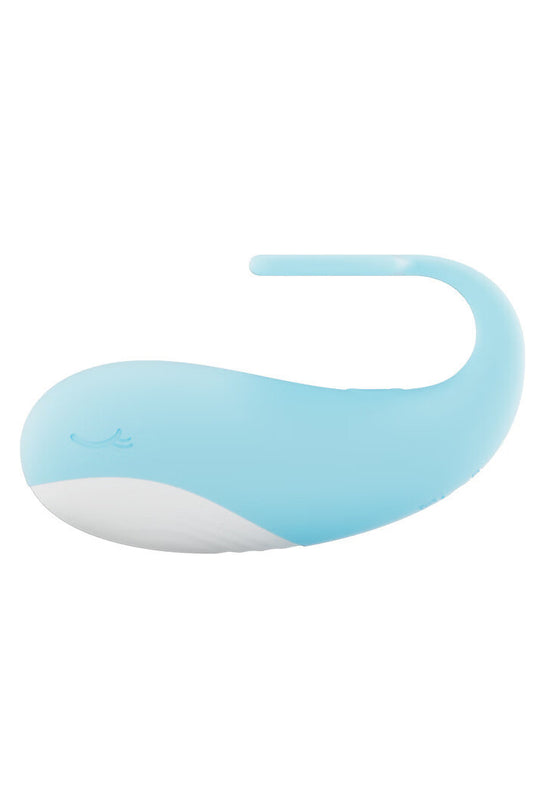 Vibrator SMART tip ou, in forma de balena, controlabil si de pe telefon, SkyBlue TOY360-48