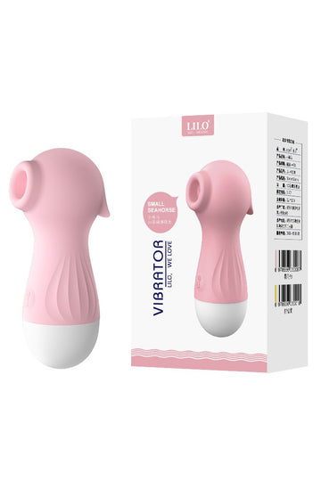 Vibrator clitoridian cu functie de suctiune/aspiratie si multiple moduri de vibratie, Roz TOY368-5