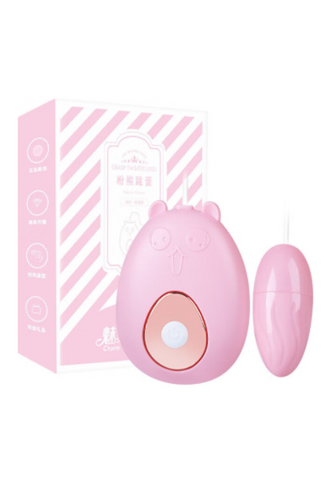 Vibrator tip ou cu telecomanda pe cablu si alimentare cu baterii, Roz TOY370B-5