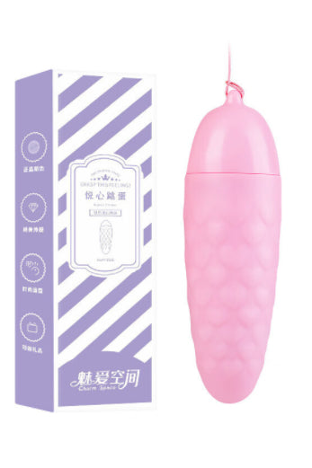 Mini vibrator tip OU cu baterii, Roz TOY370C-5