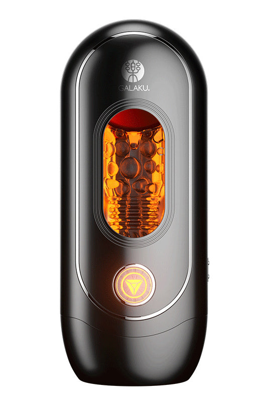 Masturbator automat cu vibratii si conectivitate Bluetooth, Negru, TOY382-1