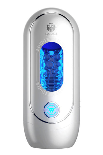 Masturbator automat cu vibratii si conectivitate Bluetooth, argintiu TOY382-6