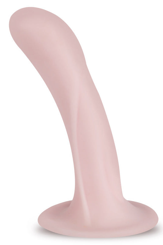 Dildo din silicon moale cu ventuza pentru o fixare, Roz-pal, TOY402-5222