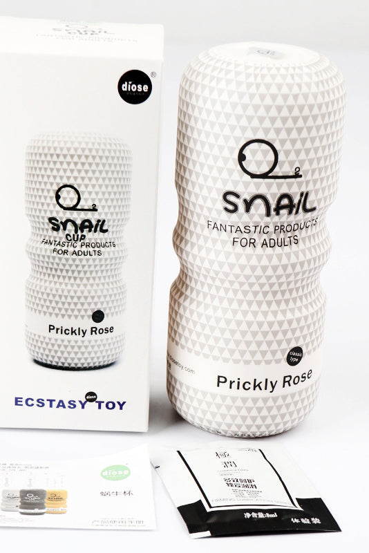 Masturbator anal pentru barbati  din silicon, Gri si Alb, TOY407-1822