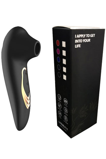 Vibrator clitoridian cu functie de suctiune/aspirare cu multiple intensitati, Negru TOY424-1