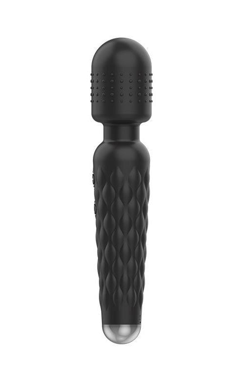 Vibrator tip Wand cu cap flexibil, pentru stimulare clitoridiana, Negru, TOY444-1