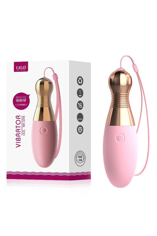 Mini vibrator discret pentru stimulare clitoridiana, Roz si Auriu, TOY456-57