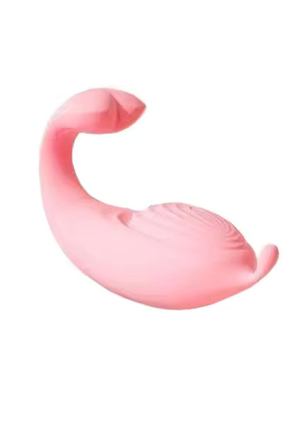 Mini Vibrator tip ou cu coada, pentru stimulare vaginala/clitoridiana, Roz, TOY462-5