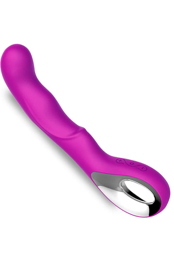 Vibrator cu forma speciala pentru intensificarea placerii, din silicon, Mov,  TOY494-11