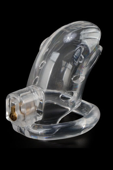 Cusca castitate pentru barbati din ABS, Transparent, TOY510-0