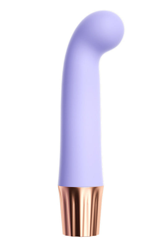 Mini Vibrator din silicon moale cu capul rotund, pentru stimulare vaginala, Lila, TOY526-112